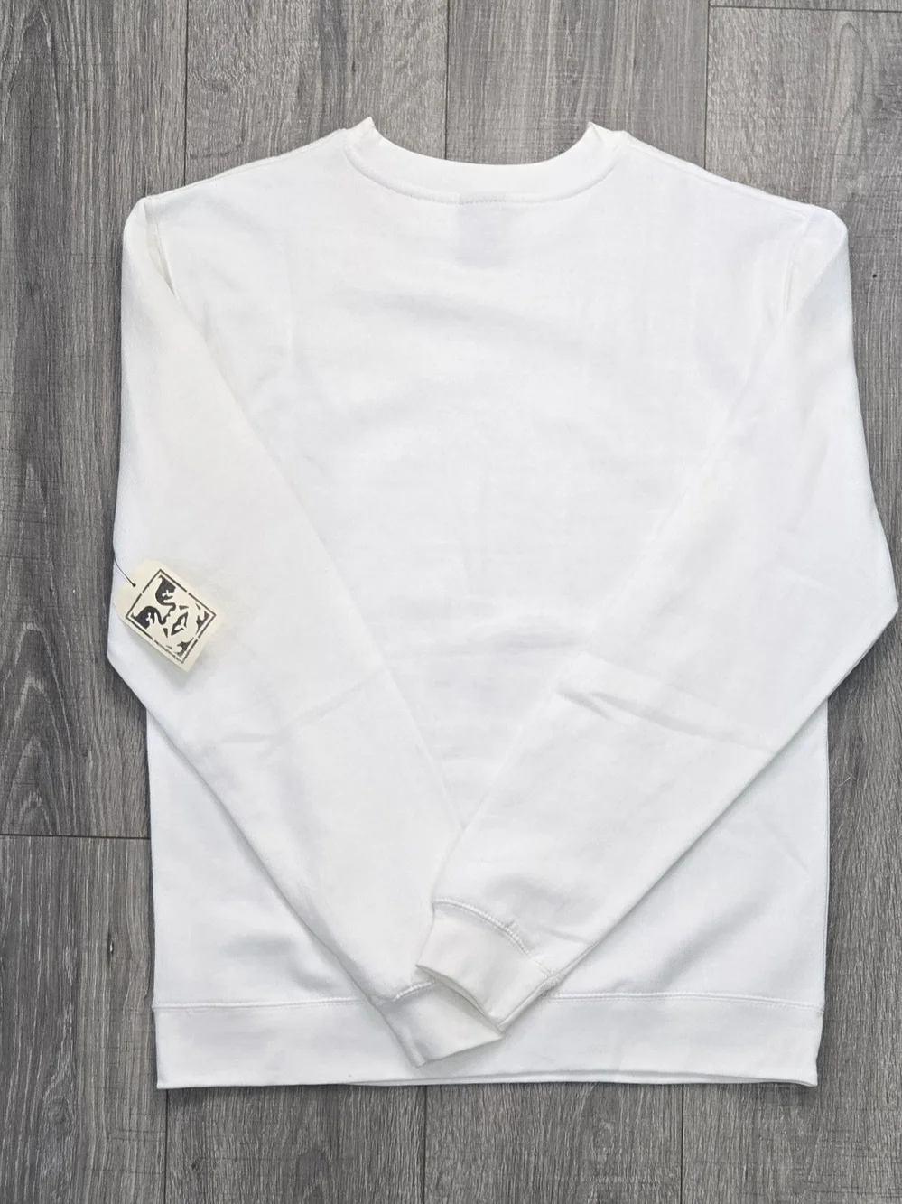 NWT OBEY FCKIN POSSE Floral Roses Graphic Crewneck Sweatshirt White Small